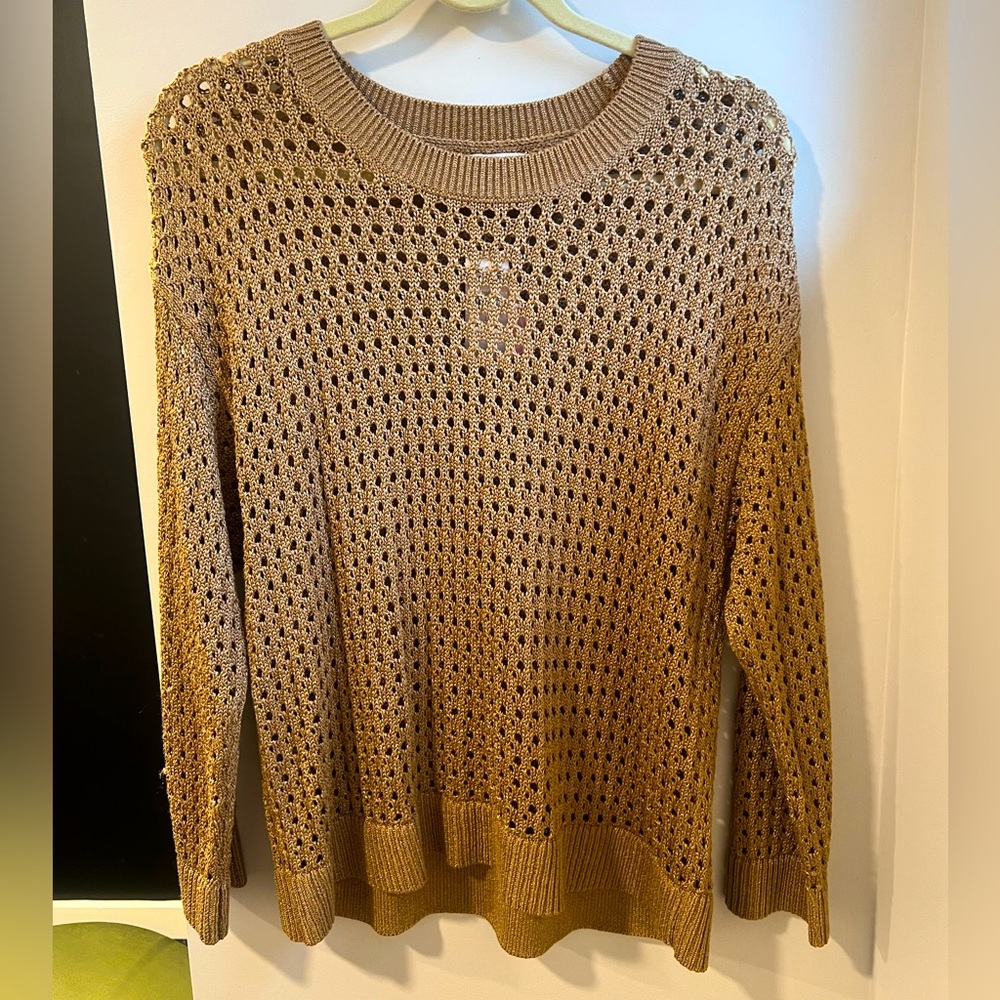 Chunky mesh stitch sweater
